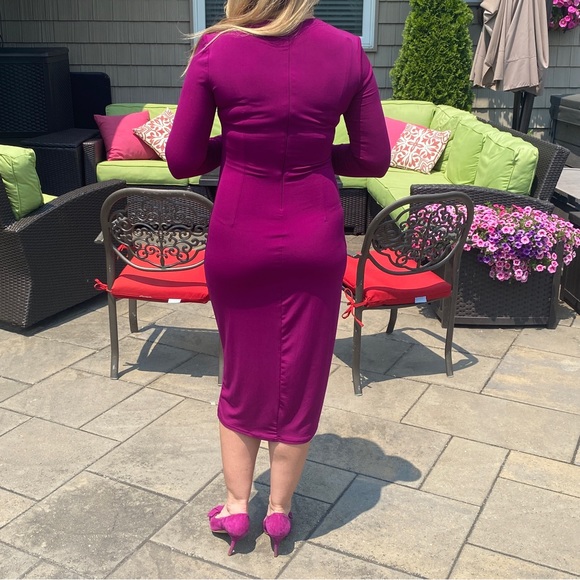 Rachel by Rachel Roy Svana Faux-Wrap Bodycon Dress, small - Picture 4 of 5